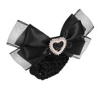 CHICAMPERA Barrette Filet à Chignon Nœud Noir Filet à Cheveux Professionnel pour Femmes Employées Infirmières Coiffure Coiffée Travail