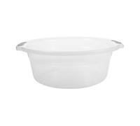 CHICAMPERA Bassine Ronde Transparente en Plastique avec Double Poignée, Grosse Capacité Spacieuse, pour Trempage des Mains et Bain des Animaux la Maison
