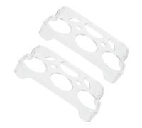 CHICAMPERA Boîte à Œufs pour Réfrigérateur 6 Compartiments et Grille de Protection Lot de 2 Supports en Plastique, pour Rangement des Œufs Frais Cuisine