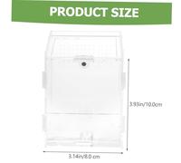 CHICAMPERA Boîte Élevage Reptile Transparente Acrylique Vue Complète Résistante et Pratique pour et Surveiller Lézards et Autres Reptiles Support Vertical pour Éleveurs et Transporteurs