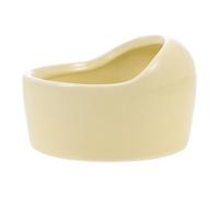 CHICAMPERA Bol Alimentaire Design Simple et Contemporain Lourd et Stable Jaune en Céramique pour Hamster et Cochon d'Inde pour Décoration Intérieure
