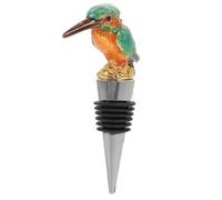 CHICAMPERA Bouchon de Bouteille Décoratif en Alliage de Zinc et Céramique, Résistant à L'usure et Rouille, Style Simple et Délicat pour Décoration de Vin en Or