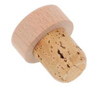 CHICAMPERA Bouchon en Bois Naturel en Chêne pour Bouteilles de Vin et Bière, Bouchon Étanche Joint Hermétique, pour Conserver le Vin Rouge