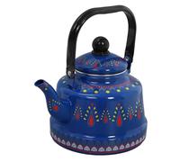 CHICAMPERA Bouilloire Émaillée Vintage Théière pour Cuisinière pour Infuser Café et Thé Résistante Aux Températures pour Réunions Familiales et