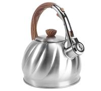 CHICAMPERA Bouilloire Sifflante 2L en Acier Inoxydable Design Rétro Poignée en Sifflement Automatique Compatible Induction pour Thé et Vin Chaud