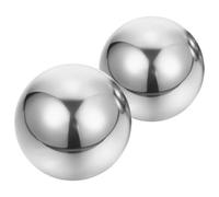 CHICAMPERA Boules de Massage en Acier Inoxydable pour Main, Lot de 2 Set de Set de Boules Anti-stress Chinoises, Outils D'auto-massage pour Relaxation et Fitness Lors de Voyages D'affaires