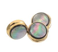 CHICAMPERA Boutons de Piston pour Trompette 3 Pièces Bouchons Noirs Plaqués Or, Accessoires de Réparation pour Instruments à Vent, pour Performances et Entraînements