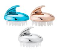 CHICAMPERA Brosse de Massage Cuir Chevelu pour Exfoliation Douce et Massage Apaisant en Silicone 3pcs Accessoire Multifonction pour Cheveux Secs et Humides