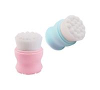 CHICAMPERA Brosse Faciale Manuelle en Silicone 2pcs Poignée Confortable pour Nettoyage Doux et Massage Visage, pour Femmes et Présents de Noël