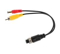 CHICAMPERA Câble Extension Aviation avec Prise Femelle et Adaptateur RCA DC pour Systèmes de Caméra de Recul et Câbles de Voiture