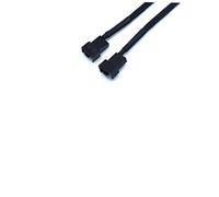 CHICAMPERA Câble Extension pour Ventilateurs PC à Broches Adaptateur Pwm Splitter pour Refroidissement Connecteurs pour Alimentation de Boîtier Noir