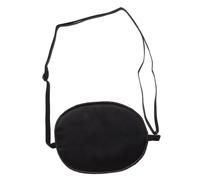 CHICAMPERA Cache-œil Sommeil Confortable Style Pirate en Soie Noir Masque Oculaire Unique Sangle Élastique Réglable Bloque la Lumière pour Œil Paresseux Adulte et Garçon et Filles