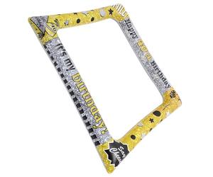 CHICAMPERA Cadre Gonflable pour Photobooth en PVC, Accessoire Photo Créatif pour Fêtes d'anniversaire et Séances Photo, Motif Ballon Léger et Portable