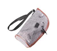 CHICAMPERA Chauffe-biberon Portable USB pour Bébé, Mini Chauffe-biberon Gris, Matériau Fibre De Carbone, Fonction Maintien Température 40 ℃, pour Voyage Et Voiture, Crochet De Transport