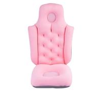 CHICAMPERA Coussin de Bain Antidérapant Grand Format Rose Siège Pliable Dossier Amovible Oreiller de Bain pour Tout Le Corps Confortable et Facile à Nettoyer