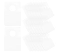 CHICAMPERA Crochets Suspendre en Pvc Blanc Autocollants, 100 Pièces, Languettes Adhésives pour Présentoirs à Panneaux Perforés, Usage Maison et Bureau
