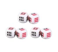 CHICAMPERA Dés Ba Gua en Acrylique, Lot de 6 Pièces Légères et Portables, Accessoires pour Divination et Jeux de Rôle, Adaptés aux Rituels et Soirées à Domicile