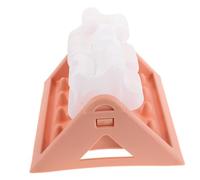 CHICAMPERA Distributeur de Croquettes Anti-Fuite pour Chiens et Chats Rose Compact Bouton-Poussoir Gamelle Interactive pour Stimulation et Enrichissement Mental