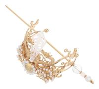 CHICAMPERA Épingle à Cheveux Chinoise en Alliage Or Couronne Ancienne Style Rétro, Confortable Usage Quotidien ou Cosplay, Accessoire Élégant pour Femmes