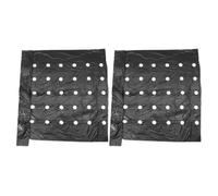 CHICAMPERA Film plastique pour cultures perforé 2 pièces 32.8x3.11ft PE noir pour exploitation agricole protection du sol et évaporation d'eau