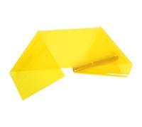 CHICAMPERA Film Plastique pour Verre Jaune 0,4 X 2 M Isolation Thermique et Effet Décoratif pour Fenêtre, Autocollant Adhésif pour Décoration Maison DIY