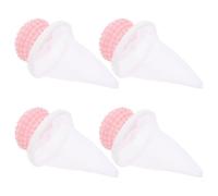 CHICAMPERA Filtre Flottant pour Machine à Laver Rose, Lot de 4 Pièces en Pp et Polyester, Large Compatibilité, Matériau Solide pour Éliminer Poils D'animaux et Peluches