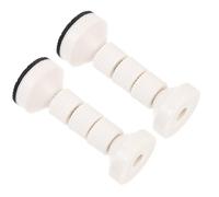 CHICAMPERA Fixation Murale pour Tête de Lit, Lot de 2 Butées Réglables en Acier Blanc Coussin EVA, Stabilisateur Anti-Tremblement pour Sommier, Accessoire Chambre Grand Format