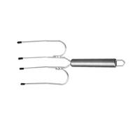 CHICAMPERA Fourchette Barbecue Acier Inoxydable Multifonctions Dents Solides pour Viande et Volaille Design Troué Antidérapant Ustensile Robuste pour Service et Découpe Poignée Lisse