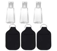 CHICAMPERA Housse de Bouteille de Parfum Légère et Portable 6 Pièces Rechargeable en Néoprène 30ml Porte-clés pour Protection et Transport Facile