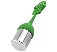 CHICAMPERA Infuseur à Thé en Acier Inoxydable et Silicone Filtre à Thé Réutilisable de Cactus Bords Lisses pour Maison