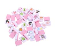 CHICAMPERA Jeu de Mahjong 48 Tuiles Motif Animaux Marins en Boîte Compacte, Jeu Innovant pour Famille, Fêtes en Bord de Mer et Noël