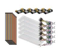 CHICAMPERA Kit Apprentissage pour Débutants Module Alimentation Câbles De Connexion Broches pour Platine Expérimentation