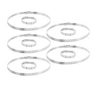 CHICAMPERA Kit de Pinces de Serrage de Botte D'arbre Réglables en Acier Inoxydable Argenté, 5 Paires pour Véhicules, Usage Professionnel et Domestique