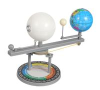 CHICAMPERA Kit Systeme Solaire Rotatif, Compréhension des Mouvements du Soleil Modèle Astronomique, en Plastique Appareil Éducatif, Décoration Réaliste, Terre Lune, pour L’Astronomie