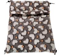 CHICAMPERA Lit Confortable pour Cobayes en Peluche Marron Facile à Installer, Hamac Suspendu pour Cage, Doux et Chaud pour Petits Rongeurs