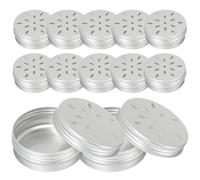 CHICAMPERA Lot de 12 Boîtes D'entraînement Olfactif pour Chiens en Aluminium 60ml Argenté, Outil de Dressage pour Travail du Nez et Développement des Capacités Olfactives