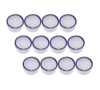 CHICAMPERA Lot de 12 Gamelles en Céramique Bleue pour Arachnides et Mygales, Distributeur d'eau Compact pour Terrarium, Compatible Multispider, pour Reptiles