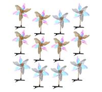 CHICAMPERA Lot de 12 Pinces à Cheveux Moulin à Vent pour Filles Paillettes, Faciles à Utiliser en Plastique et Métal, pour Fêtes et Sorties