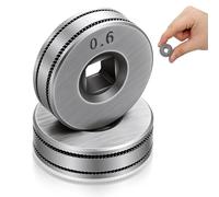 CHICAMPERA Lot de 2 Rouleaux D'entraînement pour Dévidoir de Fil de Soudage Mig en Acier Argenté, Haute Précision et Haute Résistance, Accessoires pour Poste à Souder Semi-automatique