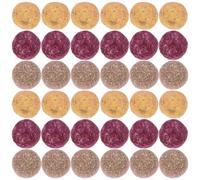 CHICAMPERA Lot de 36 Jouets à Mâcher Naturels pour Cobayes et Écureuils, Boules en Plante pour Stimuler L'appétit et L'activité de Mastication des Petits Animaux