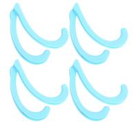 CHICAMPERA Lot de 4 Paires D'attaches-masque en Silicone Bleu, Accessoires Professionnels pour Masques, Pratiques à Transporter et Ranger, Protège-oreilles Anti- pour Usage Quotidien