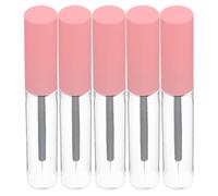 CHICAMPERA Lot de 5 Flacons Rechargeables 10ml en Plastique Rose pour Diy, Distribution Précise, pour Cosmétiques et Soins à Domicile