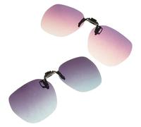 CHICAMPERA Lunettes de Soleil Polarisées à Clipser pour Conduire, Anti-reflets, sans Monture, 2pcs, Vacances et Voyages en Plein Air