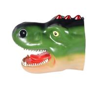 CHICAMPERA Main Dinosaure Verte Souple avec Mâchoire Articulée Déveil pour Garçon Fille à Main pour Jeu de Rôle et Histoires Développement Motricité et Communication