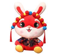CHICAMPERA Mascotte Lapin Adorable pour Nouvel an Chinois comme pour Décoration Festive et Amusante Détails Réalistes et