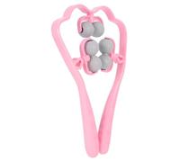 CHICAMPERA Masseur De Cou Manuel à Six Boules Rose, Outil De Massage Portatif Ergonomique, Rouleau De Massage Du Cou Compact Pour Soulagement Cervical Et Détente Musculaire, Usage Domestique Et Voyage