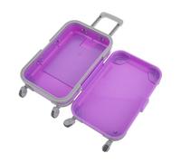 CHICAMPERA Miniature Suitcase Doll Accessory Luggage Case for Dollhouse Play Lightweight Travel Ornament Design for Creative Role Playing