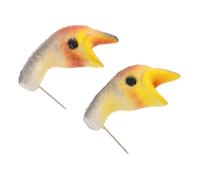 CHICAMPERA Modèle Réaliste de Tête D'hirondelle en Mousse pour Enseignement et Décoration de Bureau, Design Unique et Observation Fiable, Lot de 2 Pièces