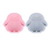 CHICAMPERA Moule en Silicone de Pingouin Lot de 2 Dimensions 10 CM Facile à Nettoyer pour Muffins, Desserts et Anniversaires Couleur Aléatoire