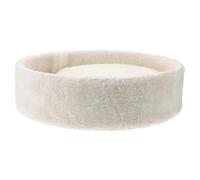 CHICAMPERA Nid pour Arbre à Chat Rond en Bois et Polaire Beige, Pièces de Rechange Confortables pour Arbre à Chat Intérieur avec Installation Simple